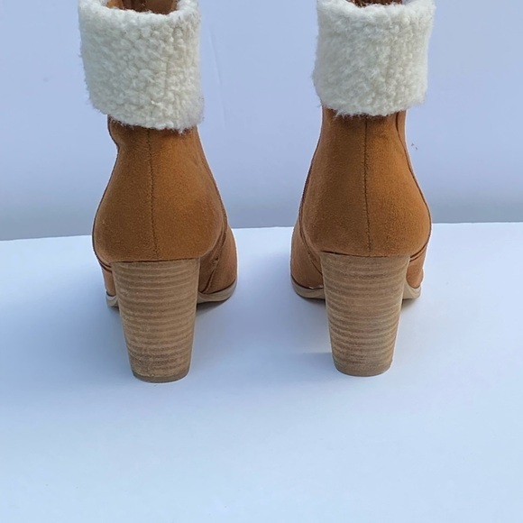 𝅺CATO Ankle Boots Ivy FAUX Fur Trim Size 10 - Picture 3 of 11